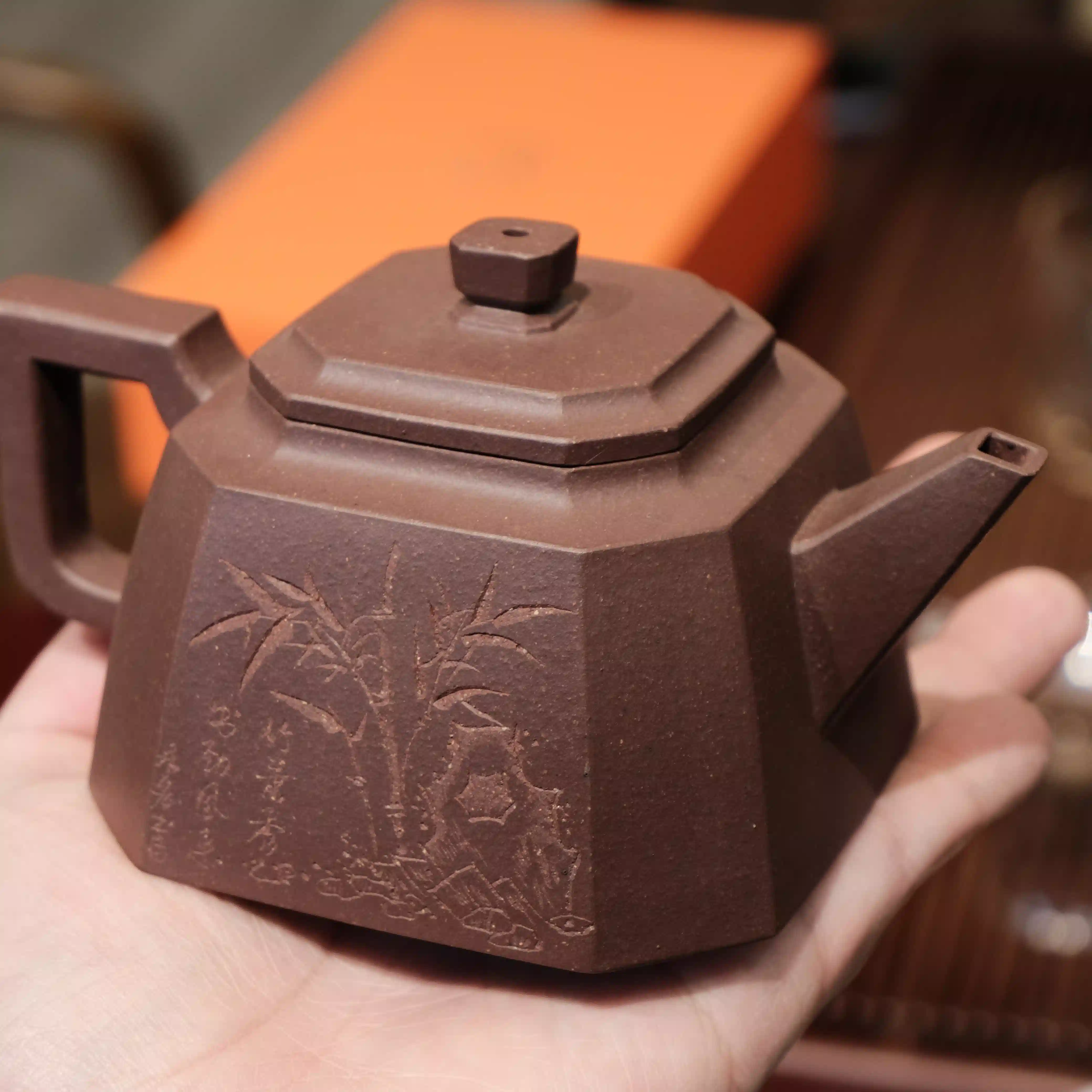 四方竹辉紫泥大品
